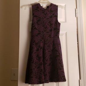 Black and purple dress